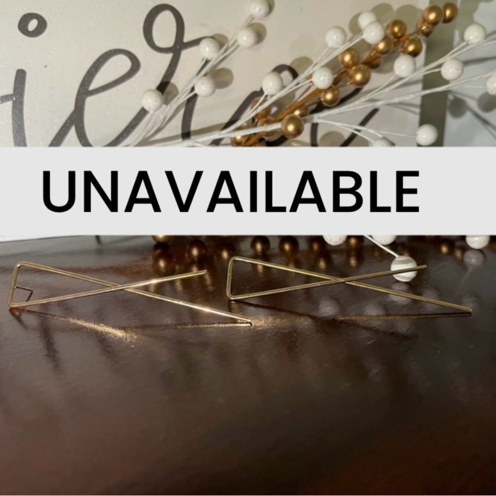 Gold Long Length Fashionable Earrings